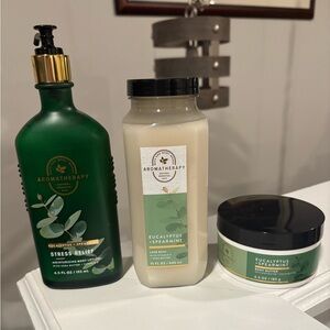 Bath & Body Works Eucalyptus Spearmint Set New